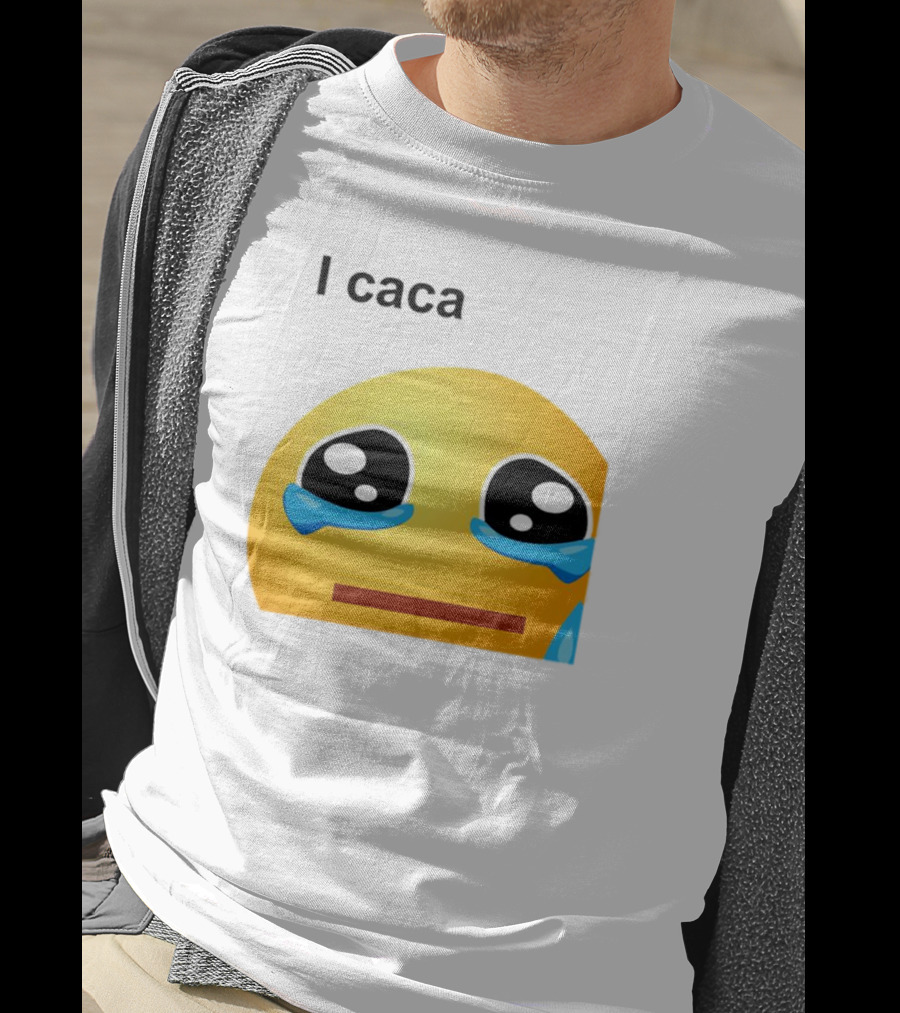 I Caca Crying Emoji Meme T-Shirt