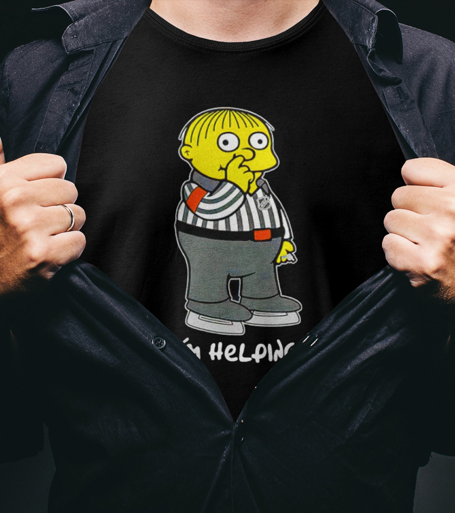 Ralph Wiggum I'm Helping The Simpsons NHL Referee T-Shirt