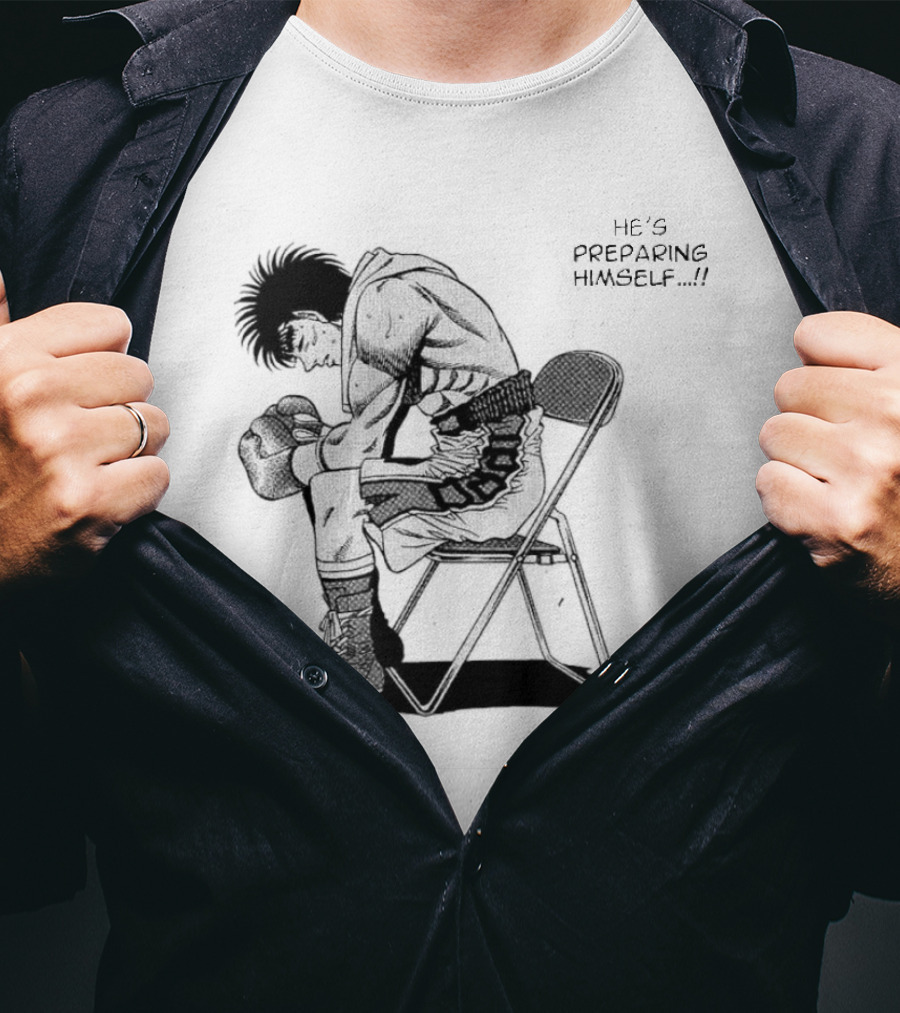 Ippo Makunouchi Preparing Mentally In Boxing Gear T-Shirt