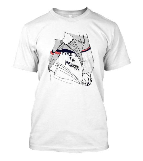 Christian Pulisic Man In The Mirror In Sporty Striped T-Shirt
