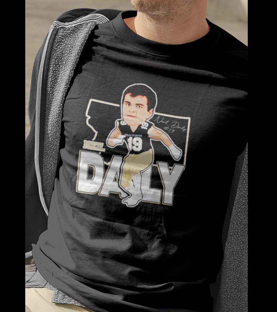 Neil Daily Noah Collective #19 Football Cartoon T-Shirt