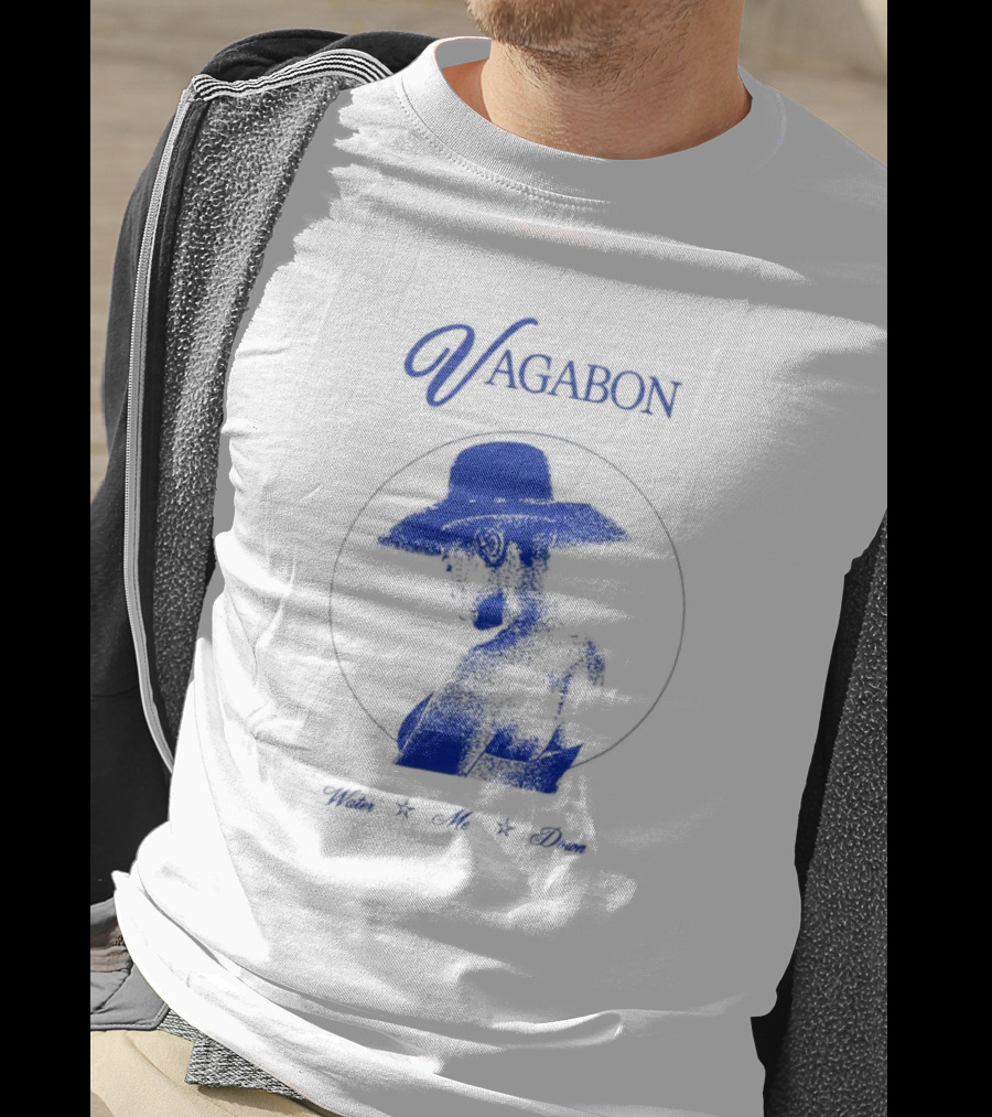 Vagabon Water Me Down Blue Silhouette Hat T-Shirt