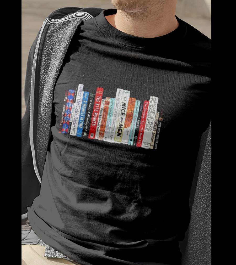 I'm With The Banned Books Featuring Titles Like 1984 Of Mice And Men The Handmaid's Tale The Catcher In The Rye T-Shirt