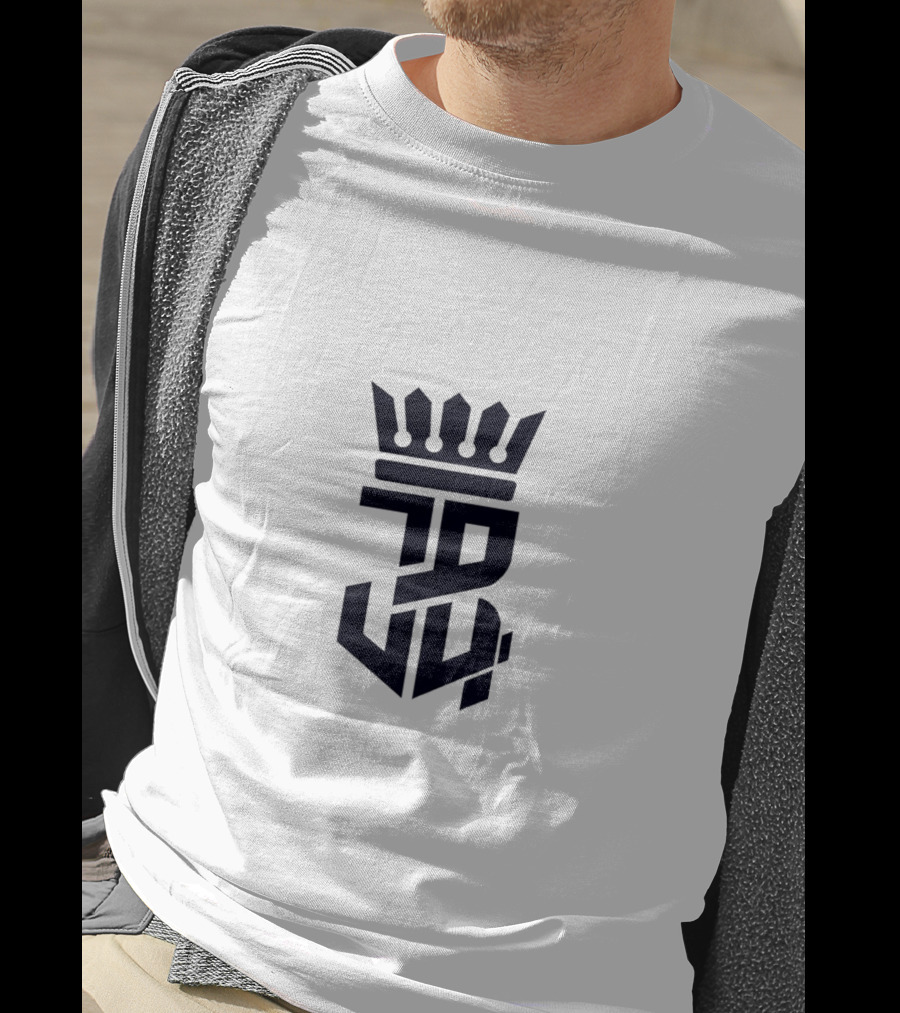 JSU Blue Crown Logo JB4 Monogram T-Shirt