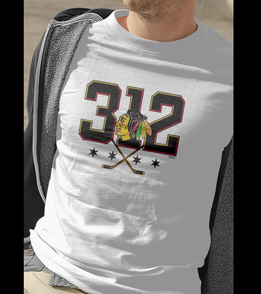 312 Chicago Blackhawks T-Shirt