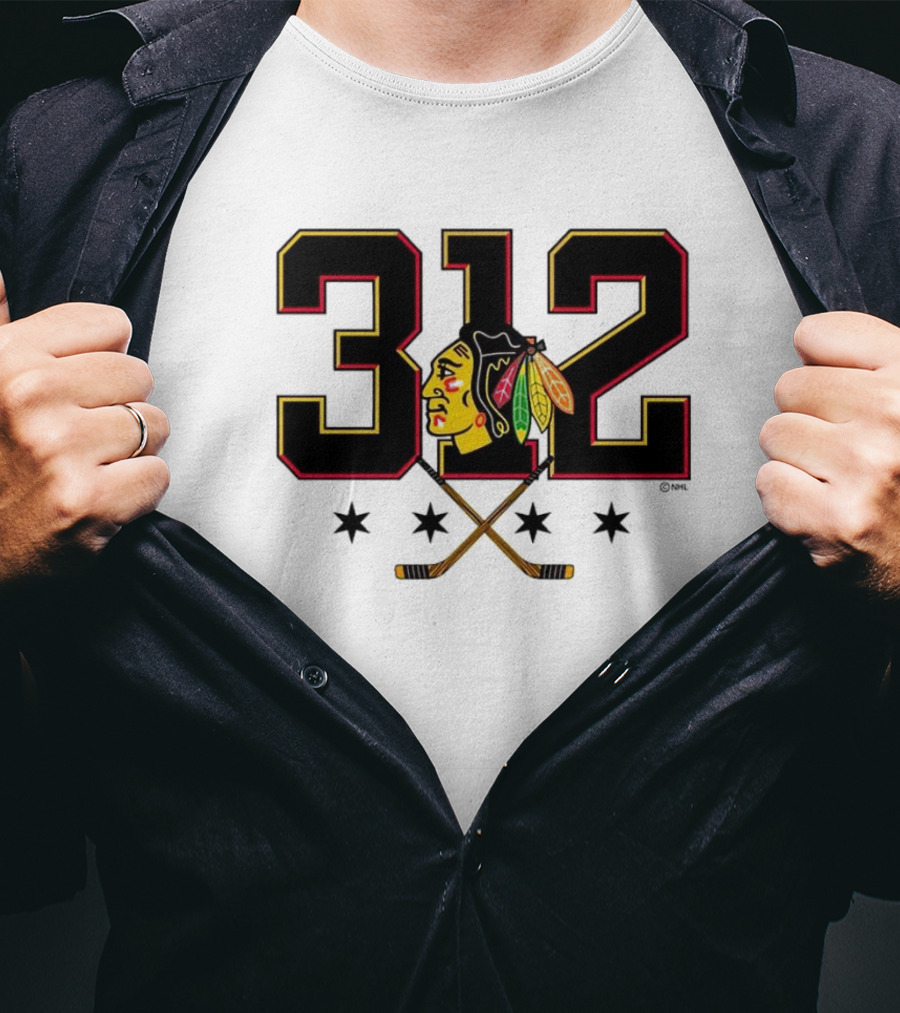 312 Chicago Blackhawks T-Shirt