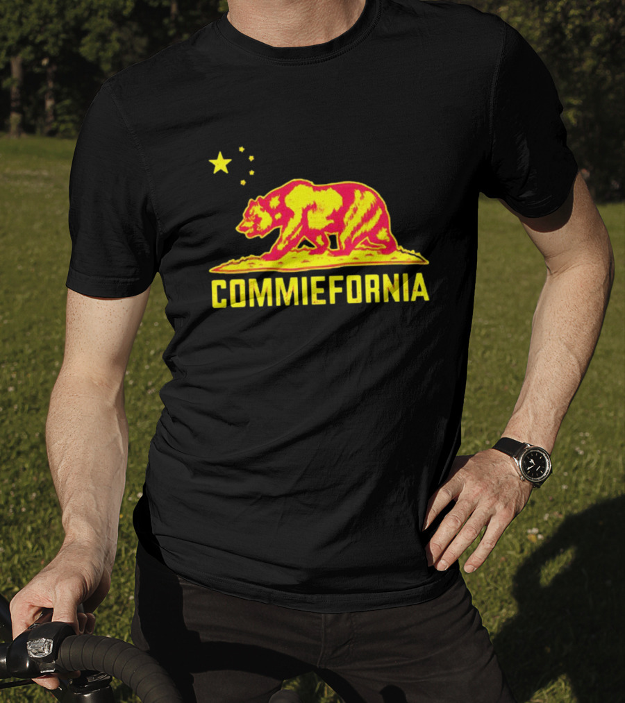 Commiefornia Red Bear Star California Republic T-Shirt