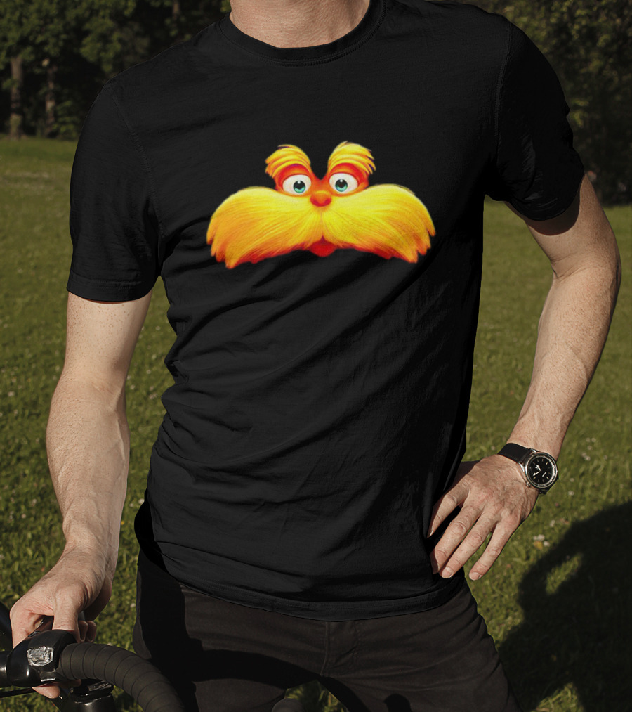 Dr. Seuss The Lorax Mustache Icon Face T-Shirt