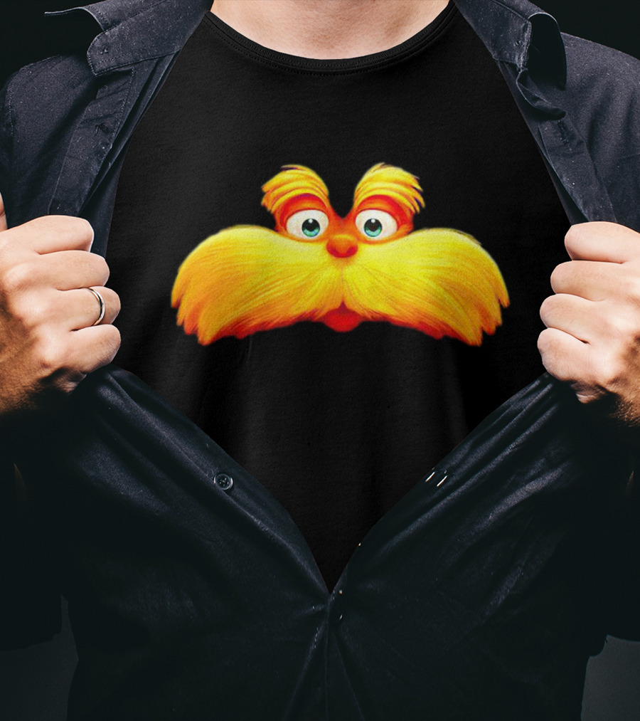 Dr. Seuss The Lorax Mustache Icon Face T-Shirt