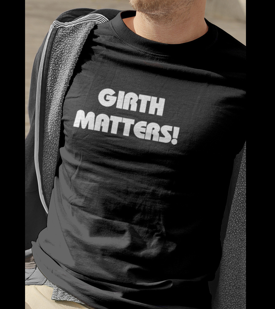 Girth Matters Star Wars Style Font Text T-Shirt