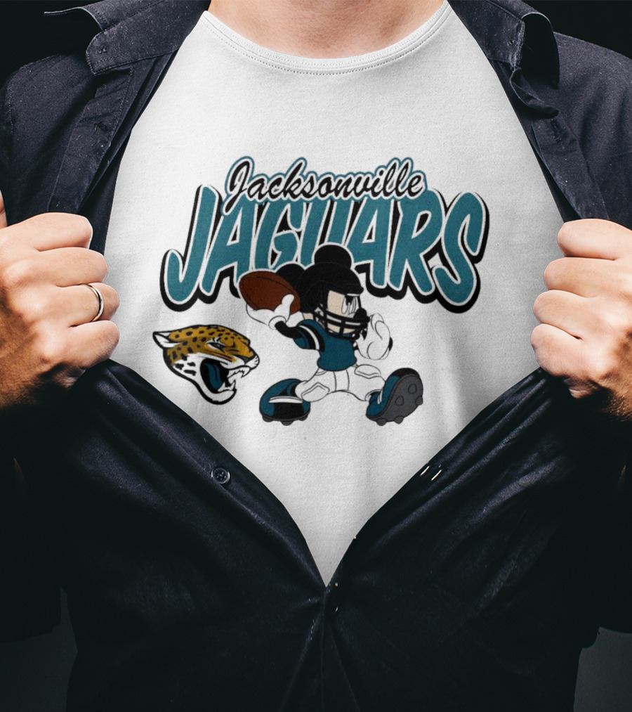 Jacksonville Jaguars Mickey Mouse Football Disney T-Shirt