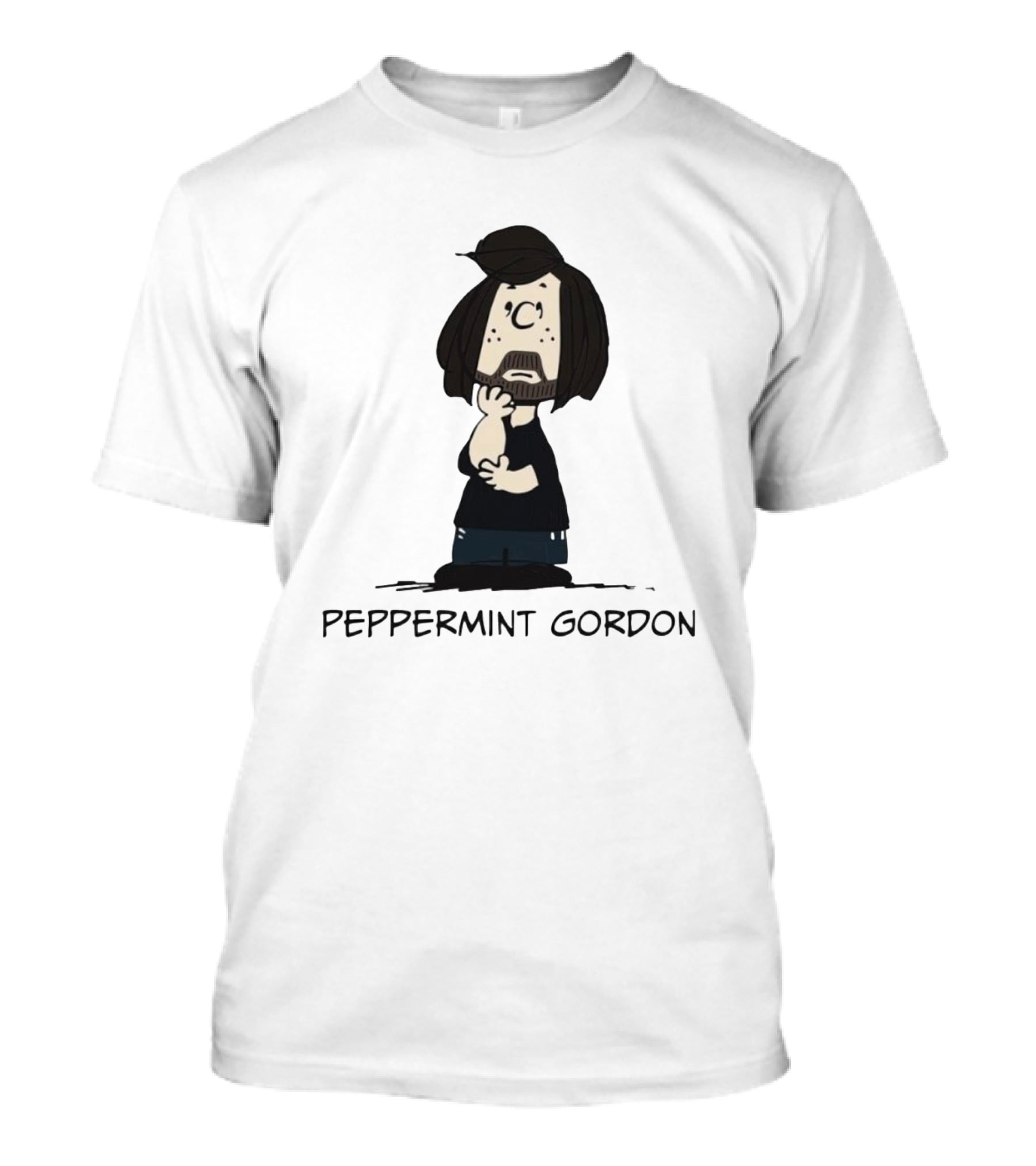 Peanuts Peppermint Gordon Charlie Brown Style Character T-Shirt