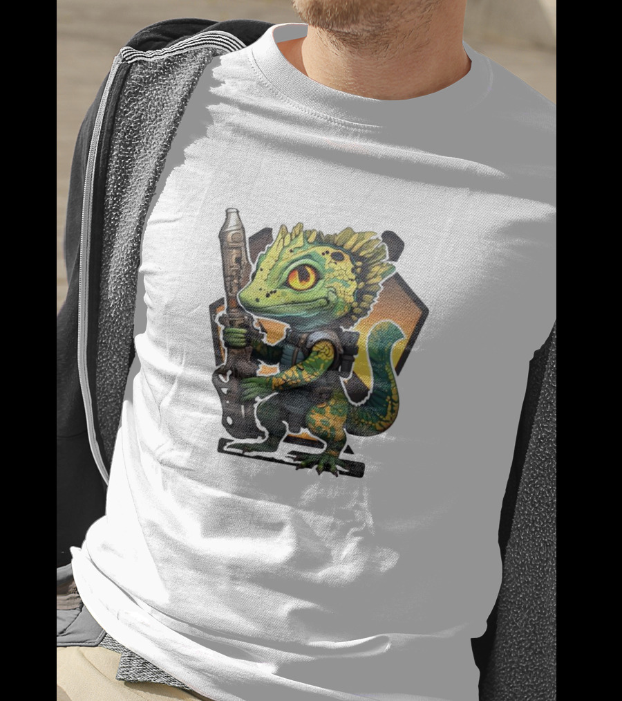 Valorant Gekko Character With Rifle T-Shirt