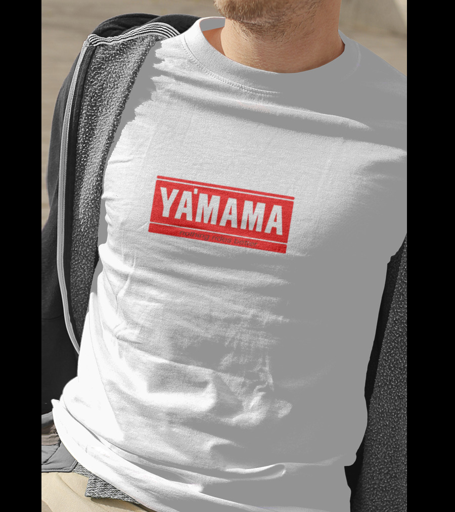 Yamama Nothing Rides Better Parody Logo Red And White T-Shirt