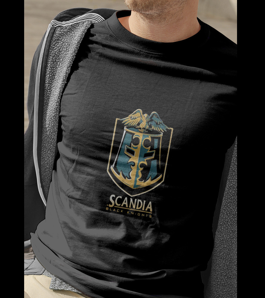 Scandia Black Knights Eagle Coat Of Arms T-Shirt