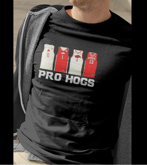 Arkansas Razorbacks Pro Hogs Basketball Jerseys T-Shirt