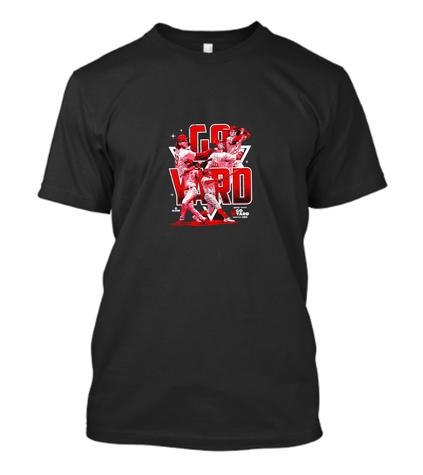 Go Yard Philadelphia Phillies MLB Players Dynamic Action Scene T-Shirt