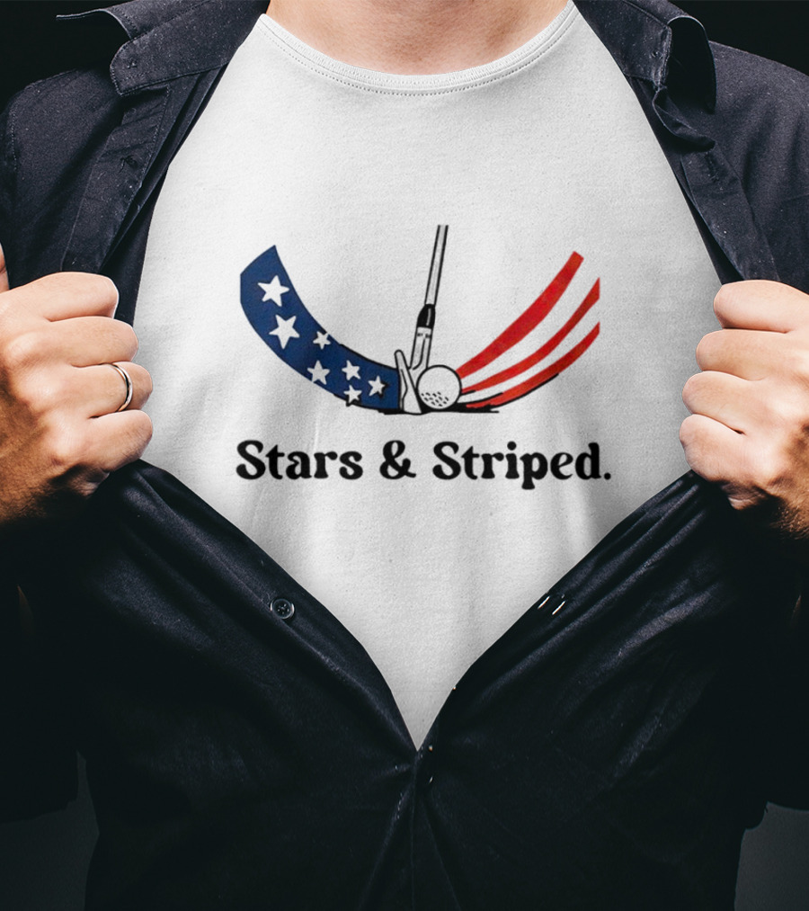 Stars And Striped Golf Club Flag T-Shirt