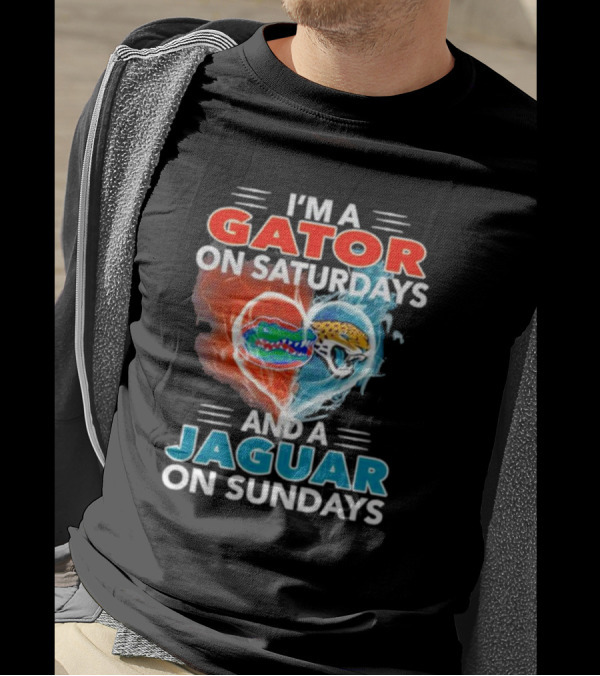 I’m A Gator On Saturdays And A Jaguar On Sundays Football Fans T-Shirt