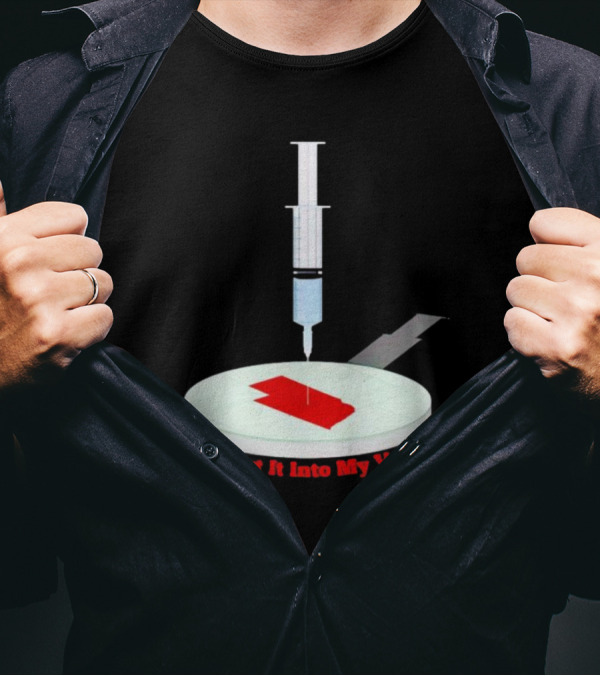 Inject It Into My Veins Syringe Turntable T-Shirt