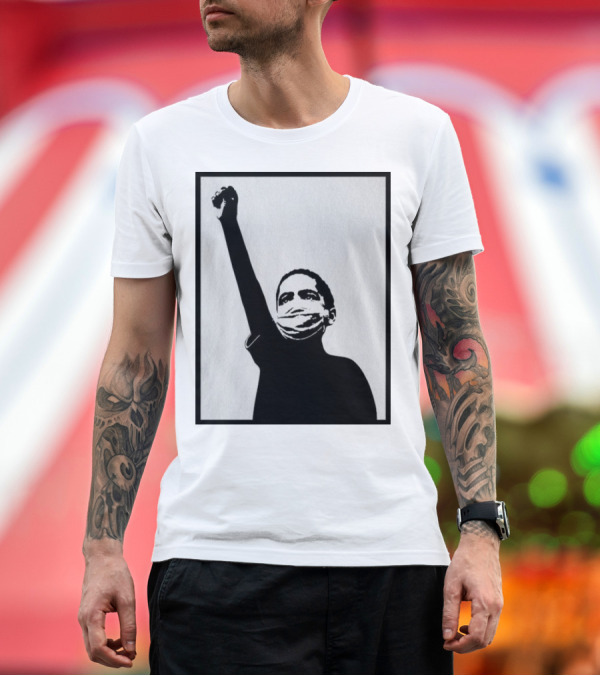 Premium T-Shirt: A Million Strong Masked Silhouette Raising Fist T-Shirt A Million Strong Masked Silhouette Raising Fist T-Shirt