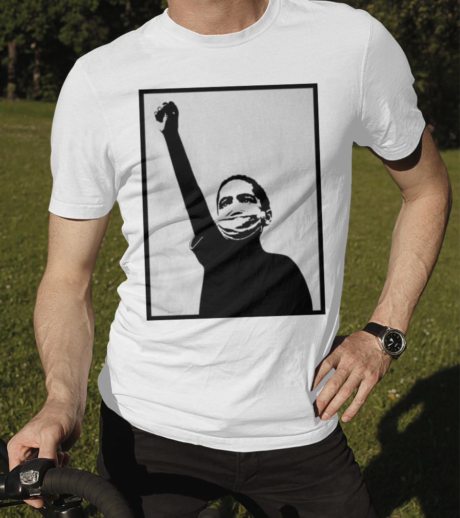 A Million Strong Masked Silhouette Raising Fist T-Shirt