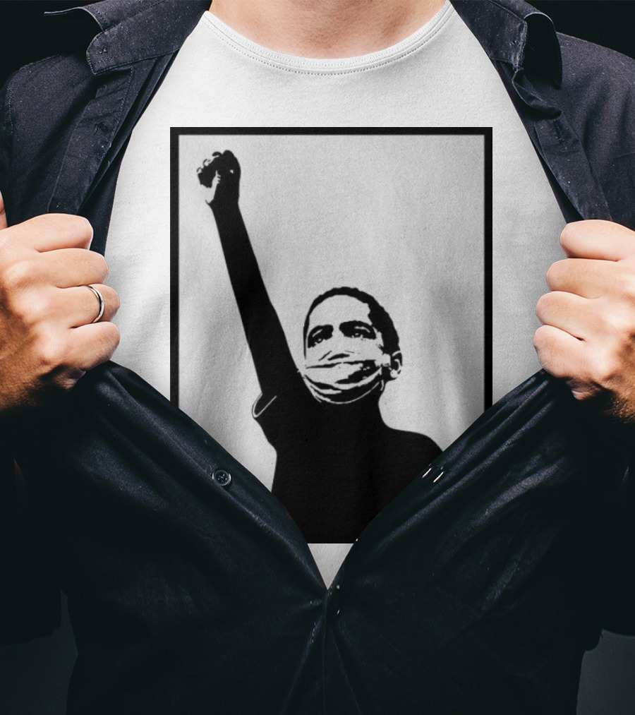 A Million Strong Masked Silhouette Raising Fist T-Shirt