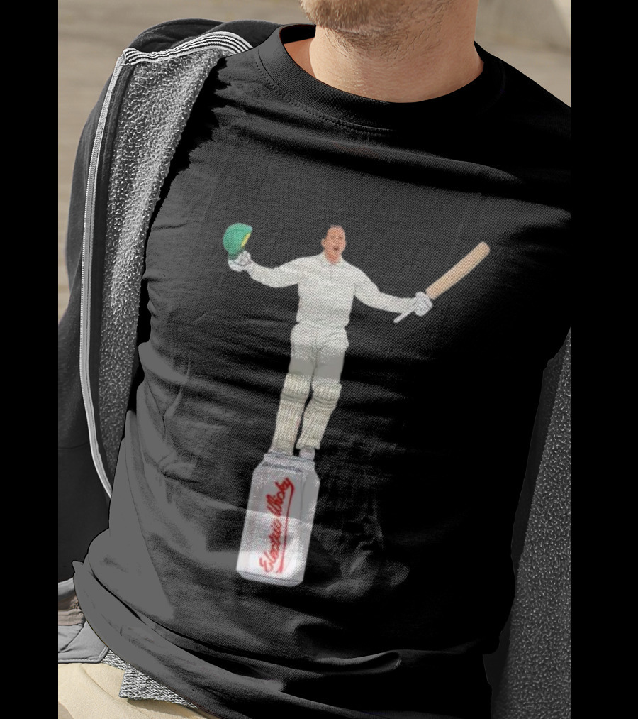 Edgbaston Victory Celebrations With Cricketer On Beer Can T-Shirt