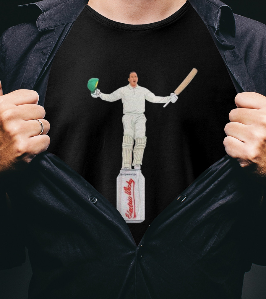 Edgbaston Victory Celebrations With Cricketer On Beer Can T-Shirt