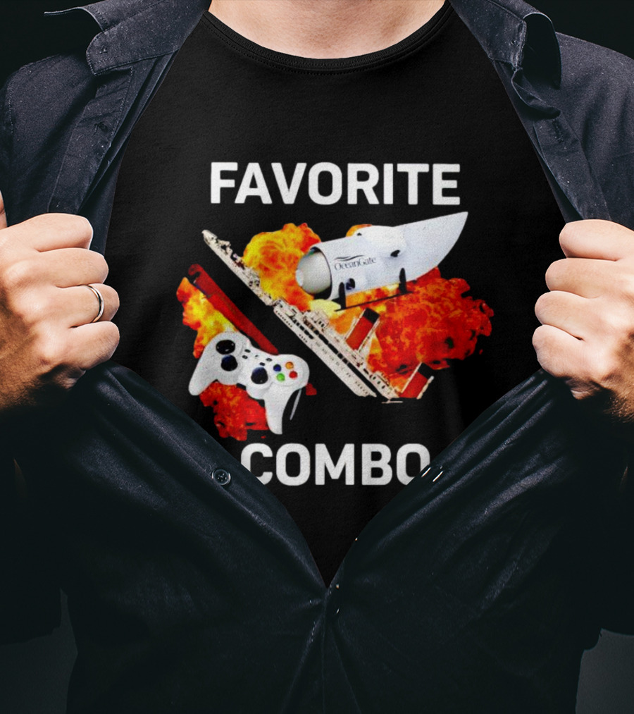 Favorite Combo Oceangate Controller Submarine Explosion T-Shirt