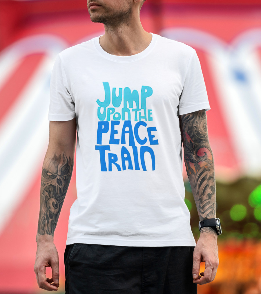 Jump Upon the Peace Train Retro Vibes T-Shirt