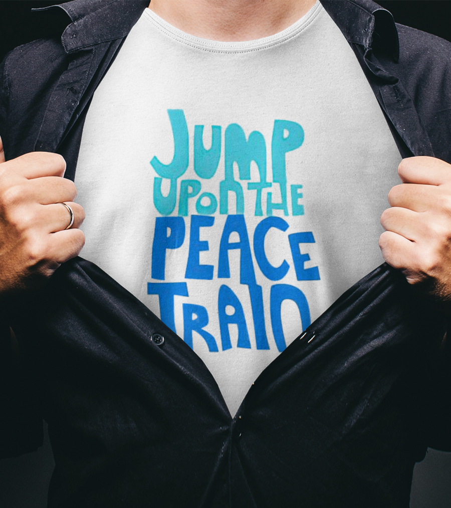 Jump Upon The Peace Train Retro Vibes T-Shirt