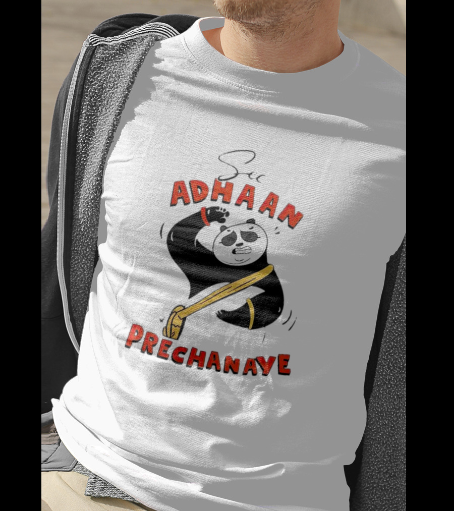 Panda See Adhaan Prechanaiye Kung Fu Pose T-Shirt