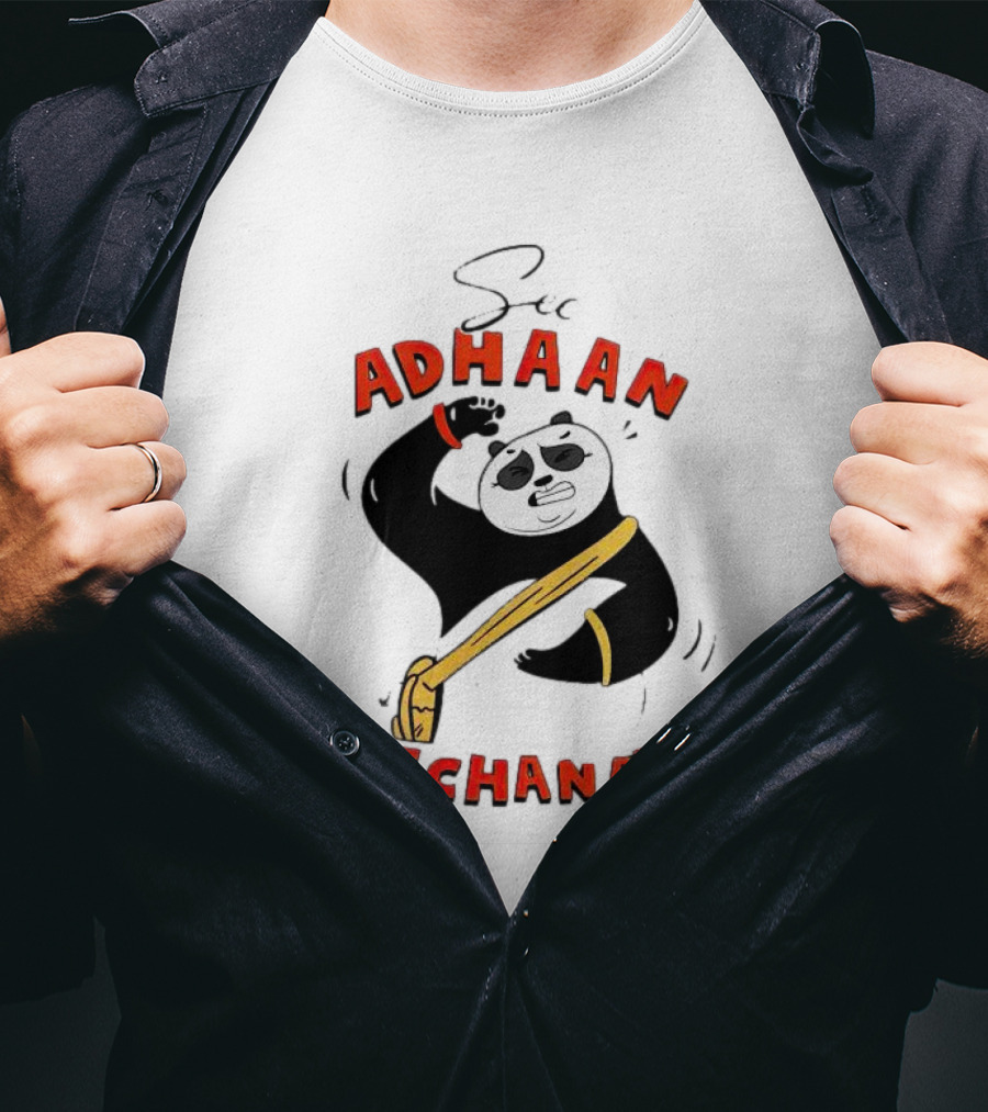 Panda See Adhaan Prechanaiye Kung Fu Pose T-Shirt