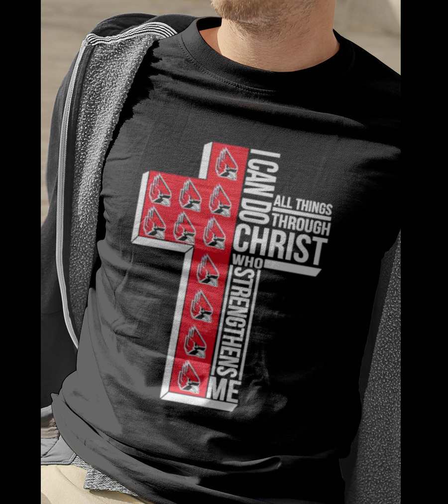 Arizona Cardinals I Can Do All Things Through Christ Who Strengthens Me T-Shirt