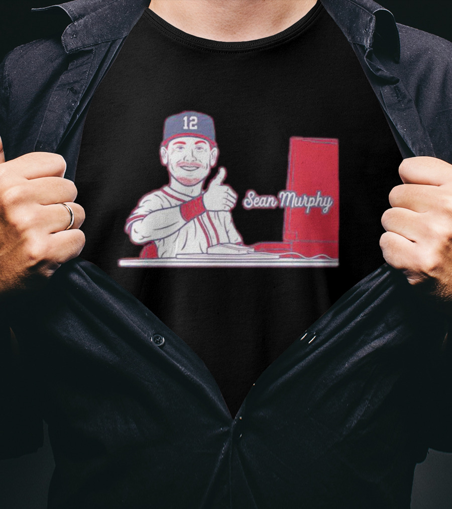 Atlanta Braves 12 Sean Murphy Thumbs Up T-Shirt