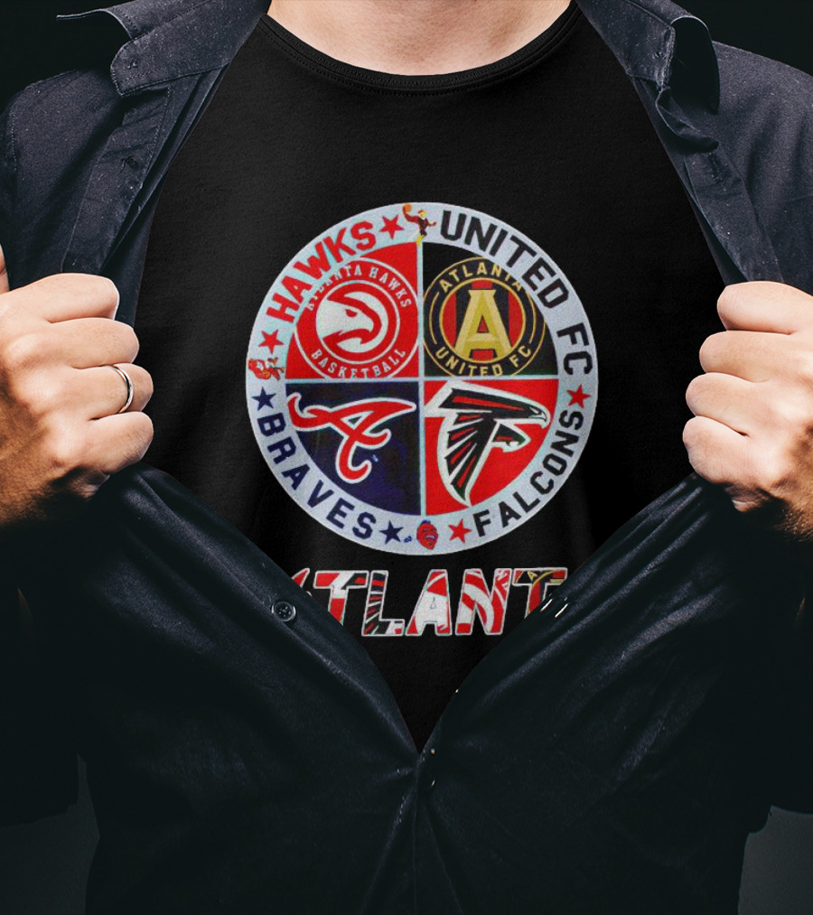 Hawks United FC Braves Falcons Atlanta T-Shirt