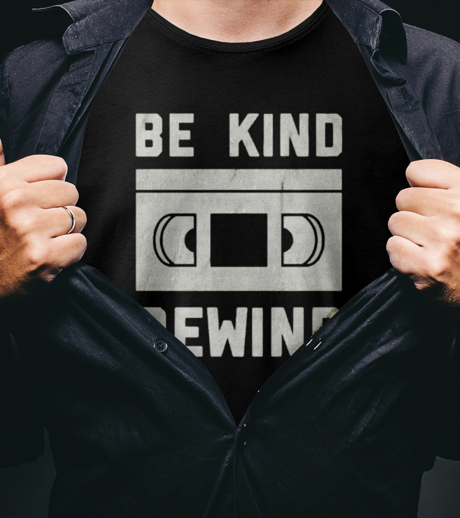 Be Kind Rewind VHS Tape Retro T-Shirt