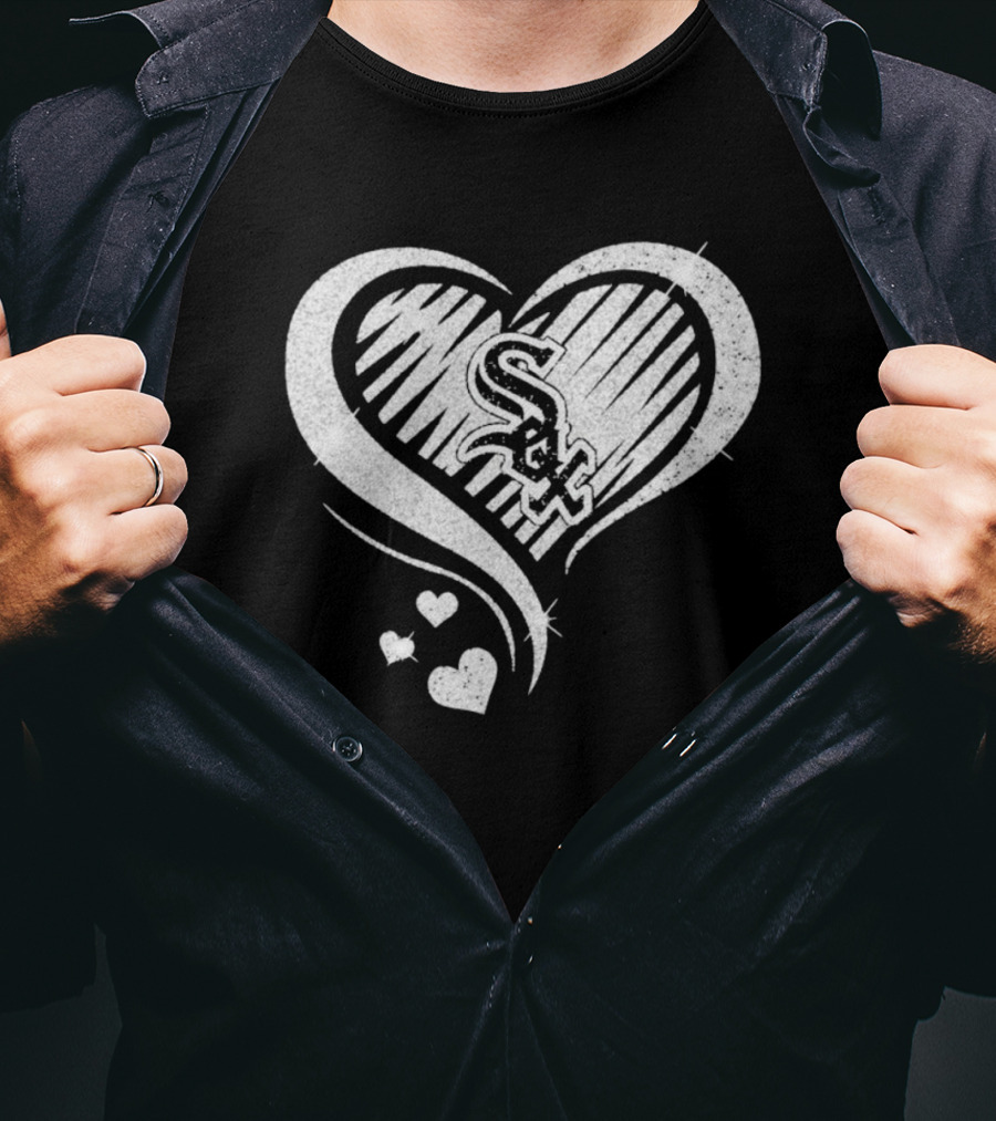 Chicago White Sox Heart Diamond T-Shirt