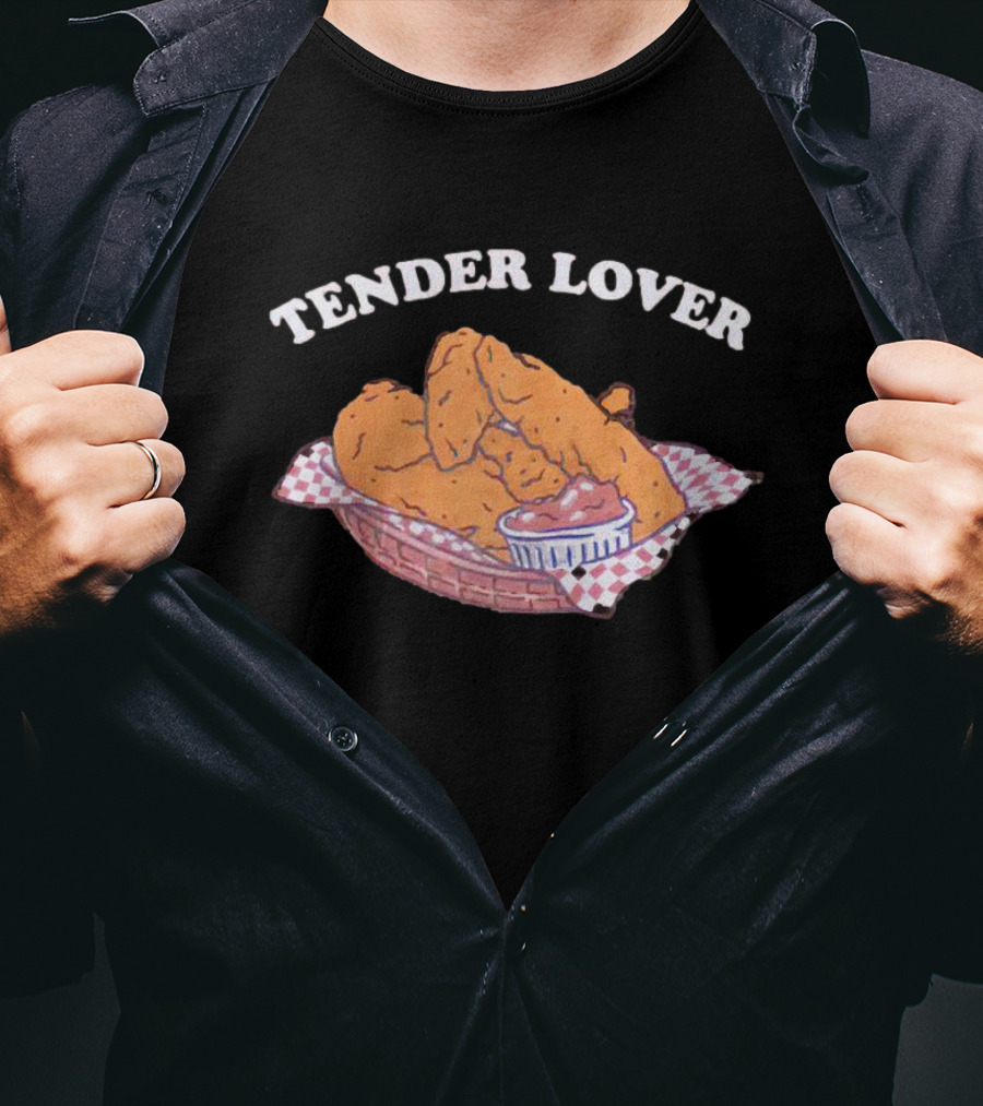 Tender Lover Chicken Wings Basket T-Shirt