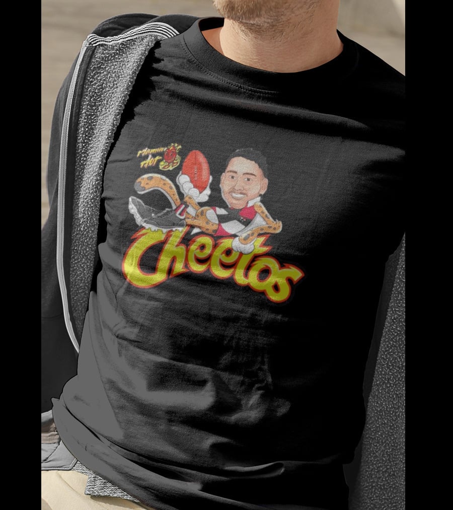 Flamin' Hot Cheetos Football Character Mashup T-Shirt
