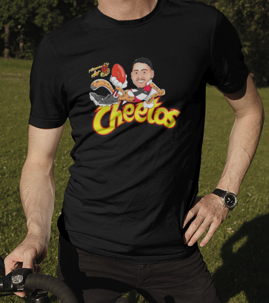Flamin' Hot Cheetos Football Character Mashup T-Shirt