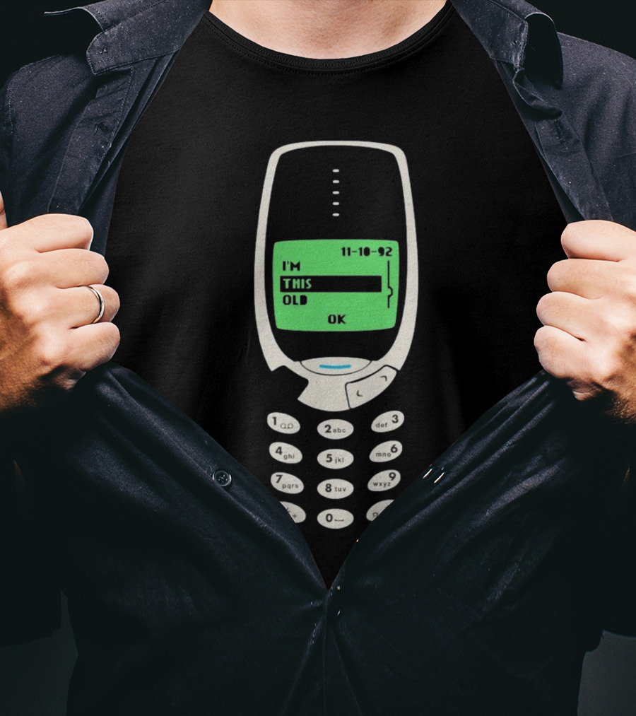 Nokia Phone I'm This Old 11-10-92 T-Shirt
