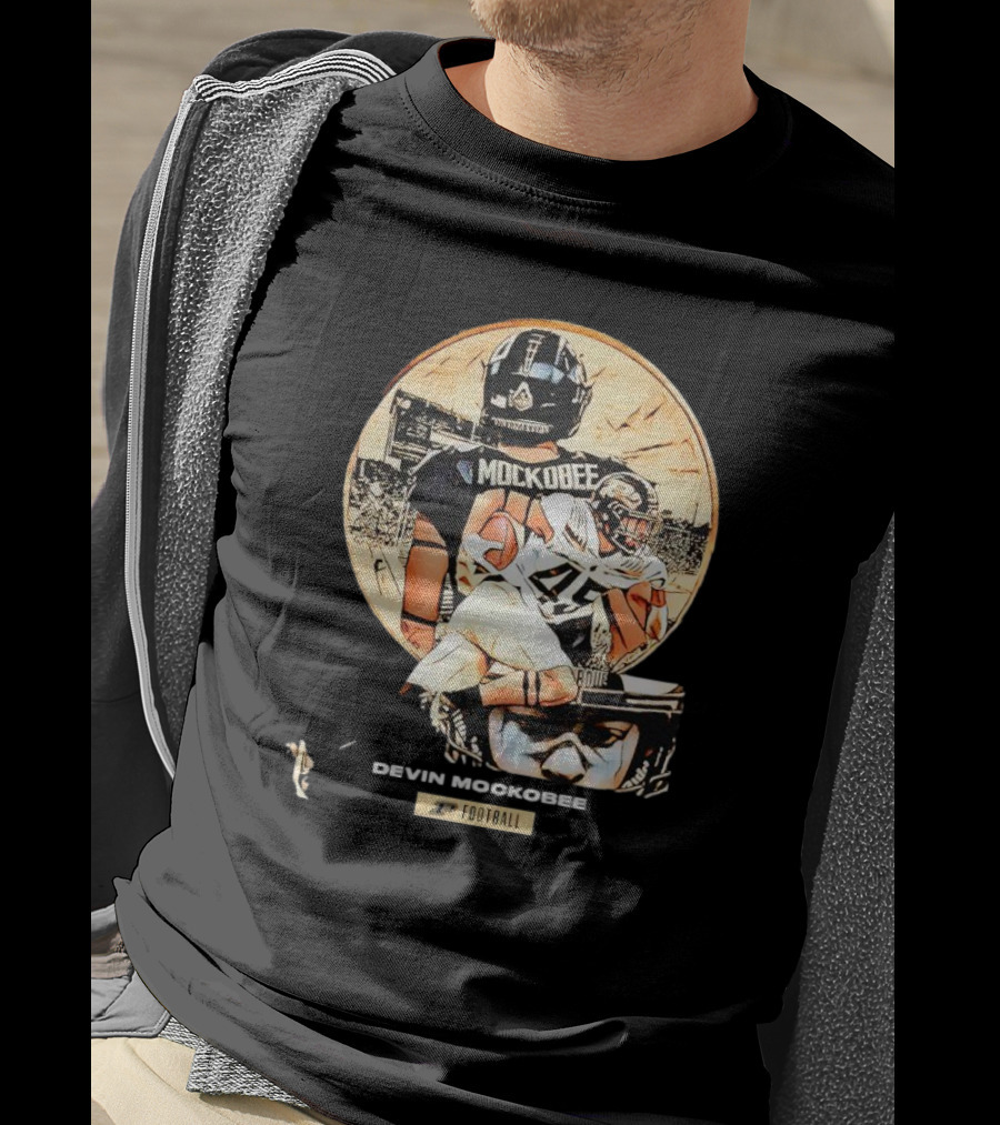 Purdue Football Devin Mockobee Collage With Player T-Shirt