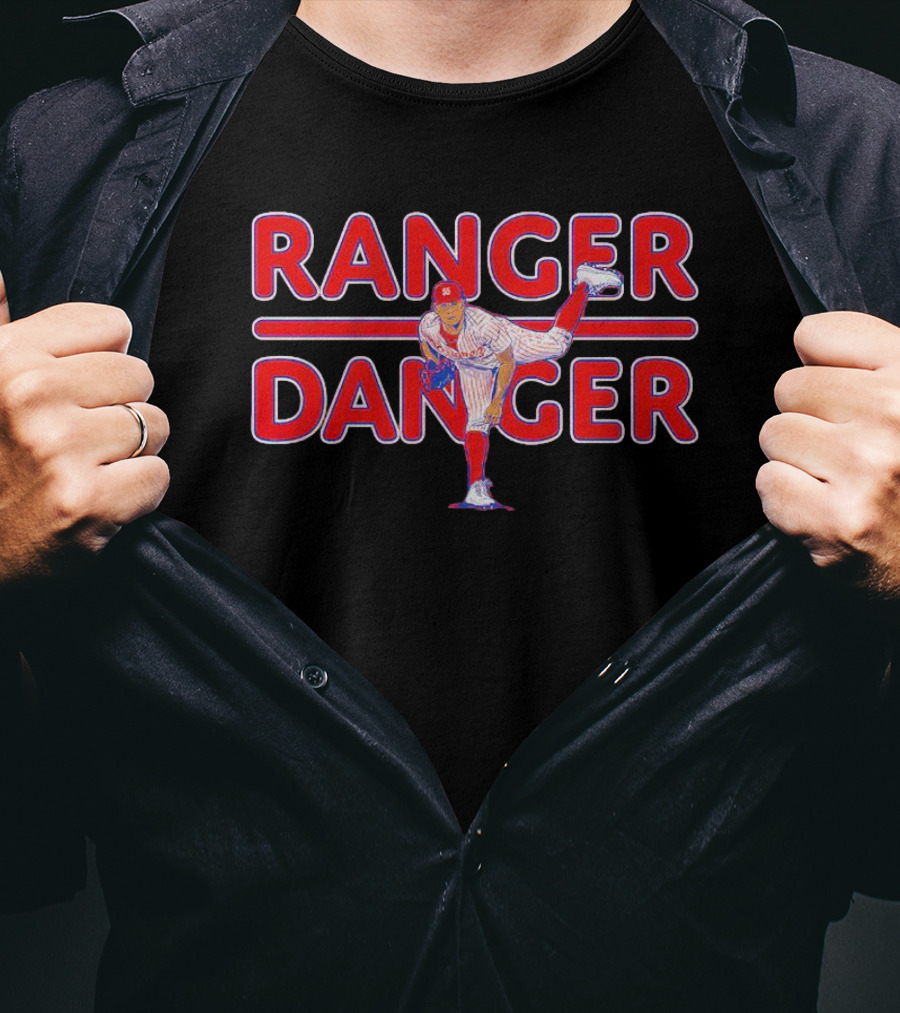 Ranger Danger Ranger Suárez Pitching Action T-Shirt