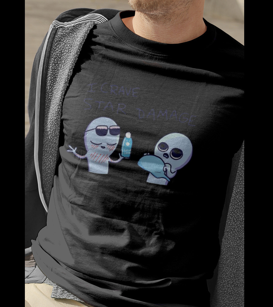 Strange Planet I Crave Star Damage Sunscreen Scene T-Shirt
