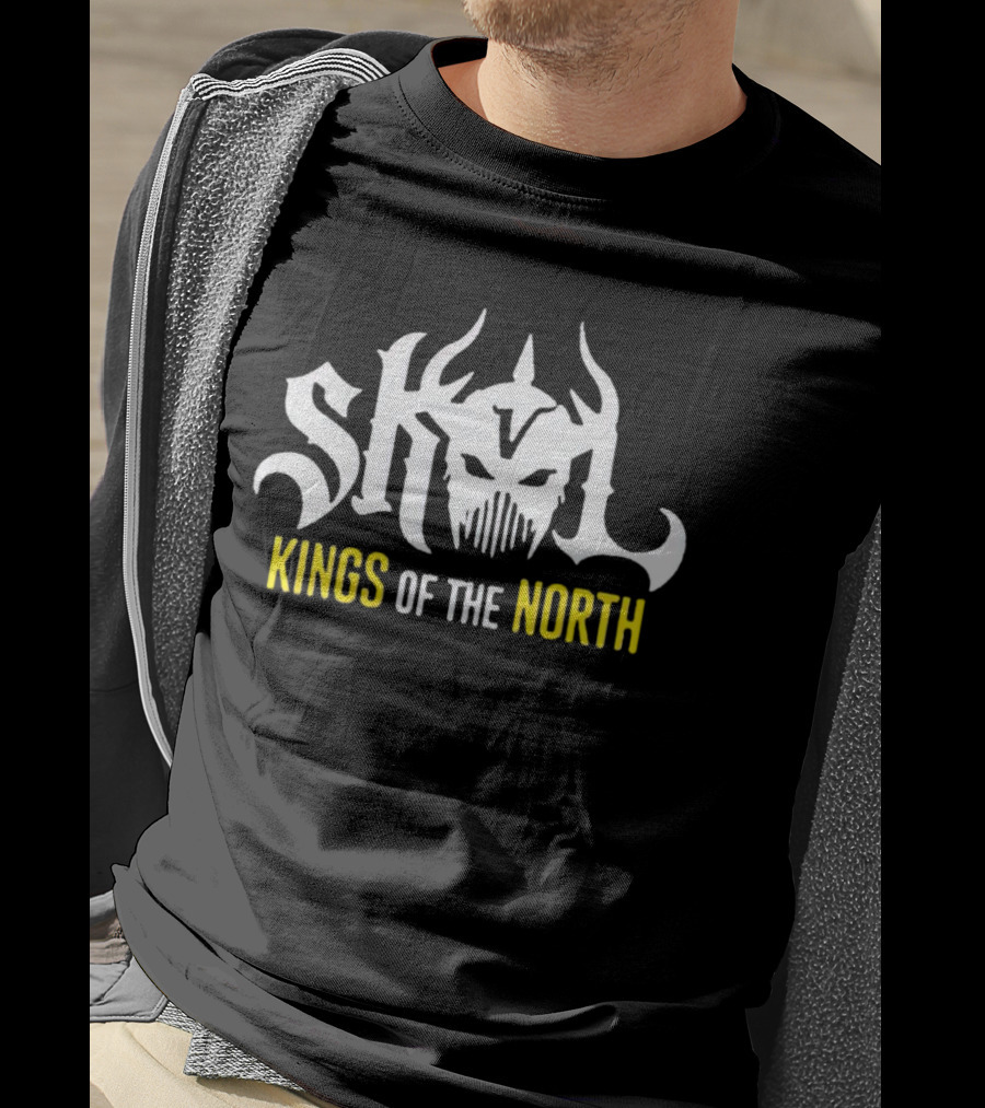 Skol Vikings Kings Of The North Mask T-Shirt