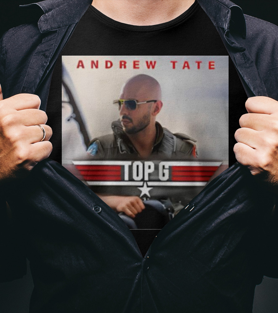 Andrew Tate Top G Pilot Aviator T-Shirt