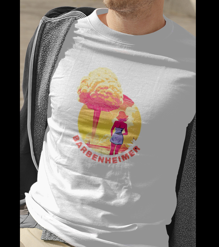 Barbie Oppenheimer Barbenheimer Sunset Silhouette Explosion T-Shirt