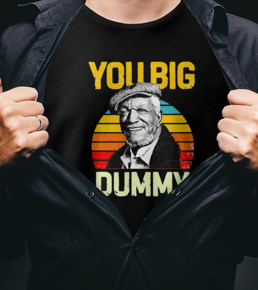 You Big Dummy Fred Sanford Vintage Retro Stripes T-Shirt